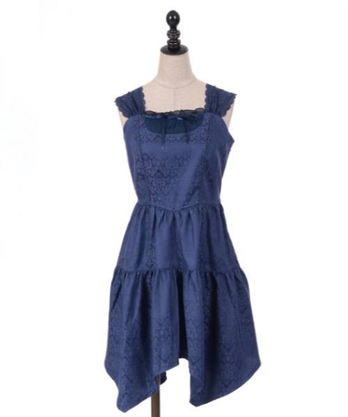 axes femme POETIQUE（アクシーズファムポエティック）の「オディールビスチェミニワンピース（ワンピース・レディース・ブラック/グレー/ブルー・MEDIUM）」の10枚目の写真