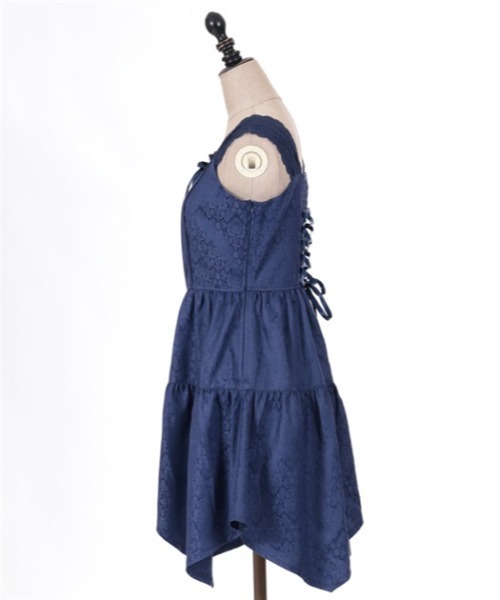 axes femme POETIQUE（アクシーズファムポエティック）の「オディールビスチェミニワンピース（ワンピース・レディース・ブラック/グレー/ブルー・MEDIUM）」の11枚目の写真