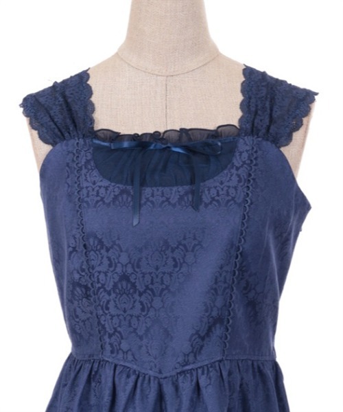 axes femme POETIQUE（アクシーズファムポエティック）の「オディールビスチェミニワンピース（ワンピース・レディース・ブラック/グレー/ブルー・MEDIUM）」の13枚目の写真