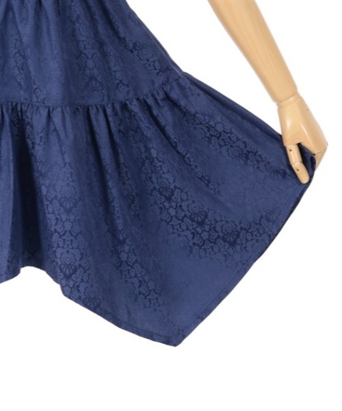 axes femme POETIQUE（アクシーズファムポエティック）の「オディールビスチェミニワンピース（ワンピース・レディース・ブラック/グレー/ブルー・MEDIUM）」の14枚目の写真