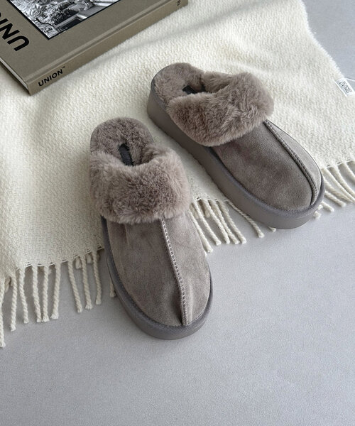DISCOAT（ディスコート）の「【秋冬の足元はコレで決まり♪】フェイクムートンサボ《WEB限定カラーあり》（ブーツ・レディース・グレー/キャメル/ブラック・LARGE/MEDIUM）」の21枚目の写真