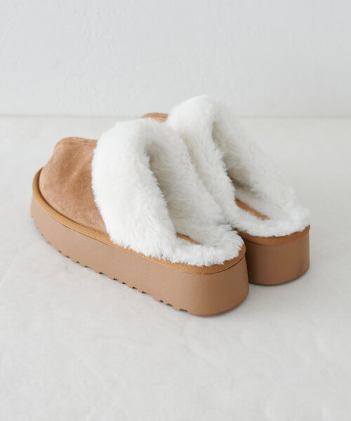 DISCOAT（ディスコート）の「【秋冬の足元はコレで決まり♪】フェイクムートンサボ《WEB限定カラーあり》（ブーツ・レディース・グレー/キャメル/ブラック・LARGE/MEDIUM）」の13枚目の写真