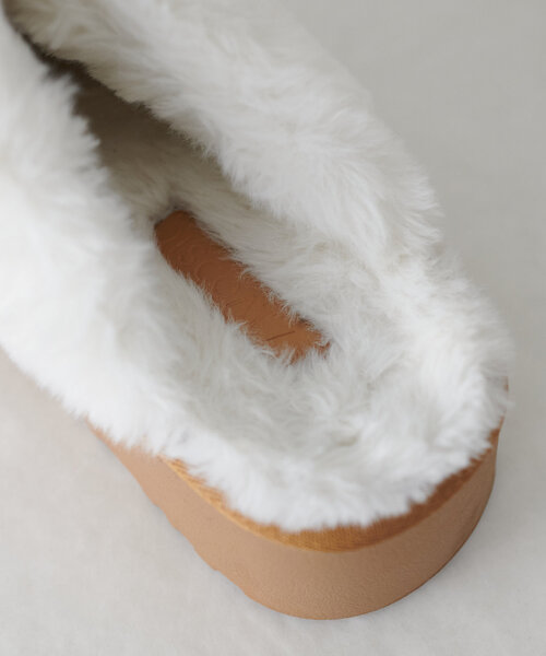 DISCOAT（ディスコート）の「【秋冬の足元はコレで決まり♪】フェイクムートンサボ《WEB限定カラーあり》（ブーツ・レディース・グレー/キャメル/ブラック・LARGE/MEDIUM）」の10枚目の写真