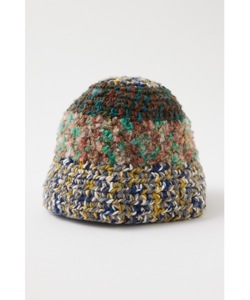 MOUSSY（マウジー）の「GRANNY KNIT BUCKET ハット（ニットキャップ/ビーニー・レディース・ピンク/ブルー・FREE）」の14枚目の写真