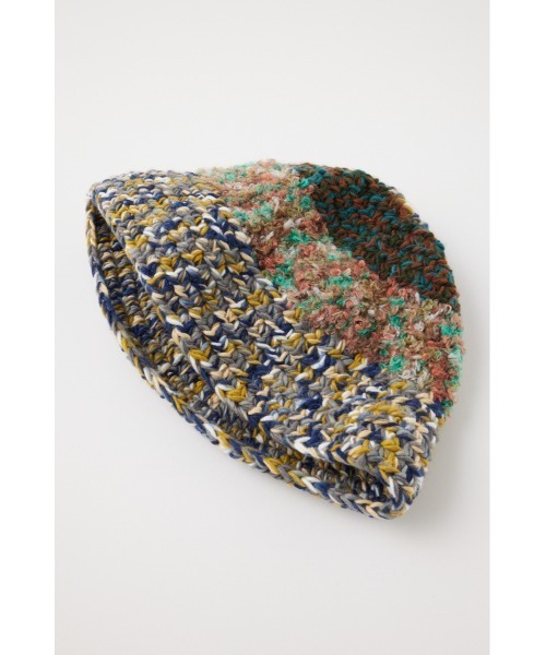 MOUSSY（マウジー）の「GRANNY KNIT BUCKET ハット（ニットキャップ/ビーニー・レディース・ピンク/ブルー・FREE）」の11枚目の写真