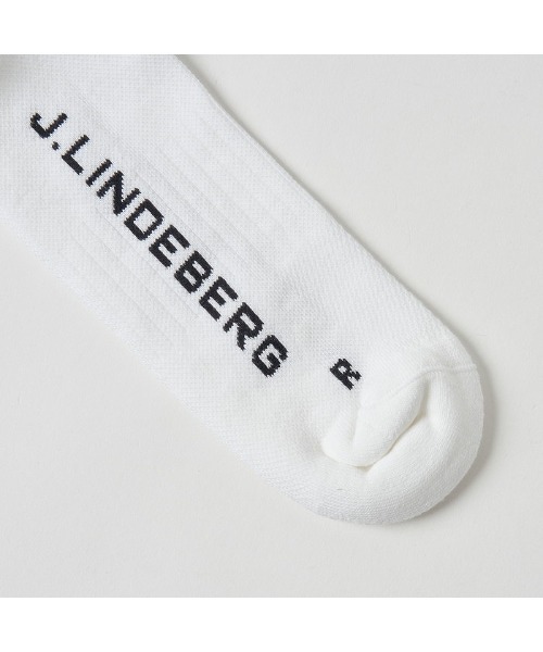セール】【J.LINDEBERG/GOLF】メンズ ジャガードJLロゴソックス