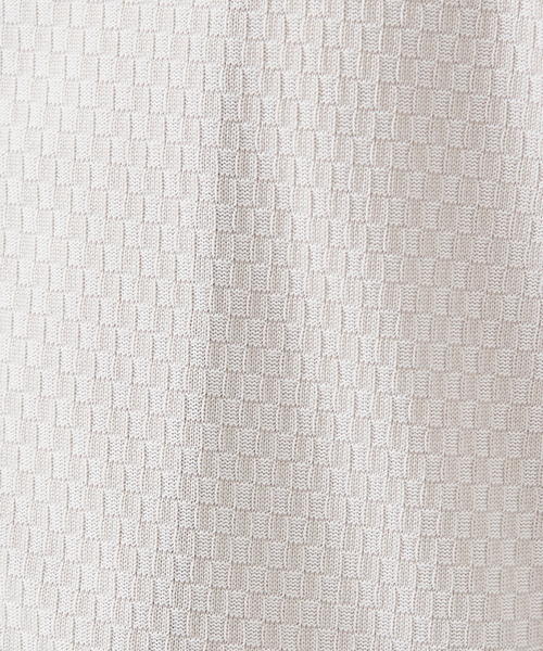 ABAHOUSE GRAY(アバハウスグレイ)の「【MASCHILE】チェック リンクス ニット ライダース(ブルゾン・メンズ・グレイッシュベージュ/ネイビー/ブラック・50/48/46)」の11枚目の写真