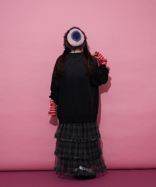 CIAOPANIC(チャオパニック)の「【@yuna_maruu企画】【Me+Me/ミープラスミー】ボーダーリボンアームウォーマ(その他小物・レディース・オフホワイト/ピンク・FREE)」の22枚目の写真