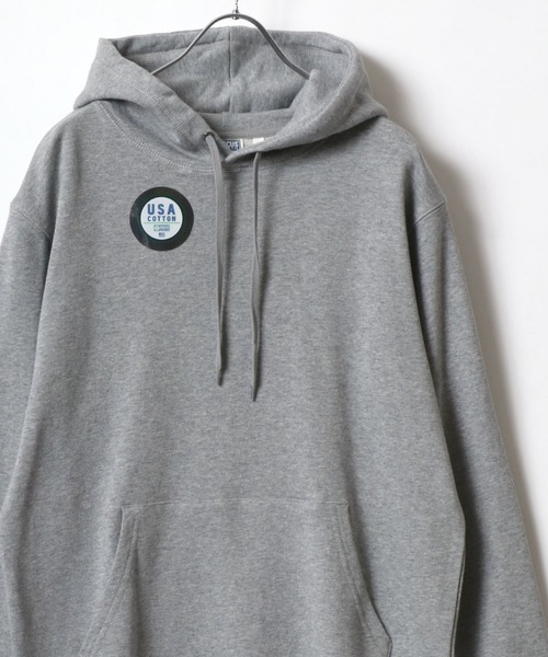 DISCUS（ディスカス）の「2025AW DISCUS/ディスカス USAコットン 裏毛 スウェット プルオーバーパーカー フーディー レディース メンズ（パーカー・メンズ・グレー/ブラック/サックスブルー/オートミール/ベージュ/レッド/ネイビー・M/L/XL）」の3枚目の写真