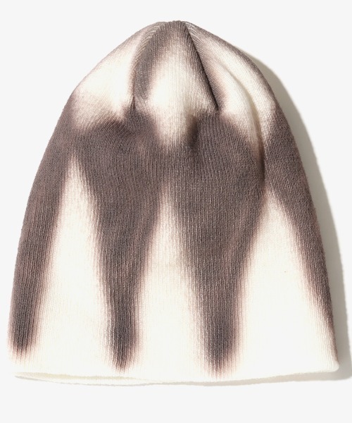 atmos pink(アトモスピンク)の「atmos pink Diamond Pattern Beanie / アトモス ピンク ダイヤモンド パターン ビーニー(ニットキャップ/ビーニー・レディース・ブラック/アイボリー・FREE)」の1枚目の写真