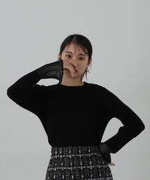 N.（N. Natural Beauty Basic） | ◆シアーカフスニット(ニット/セーター)