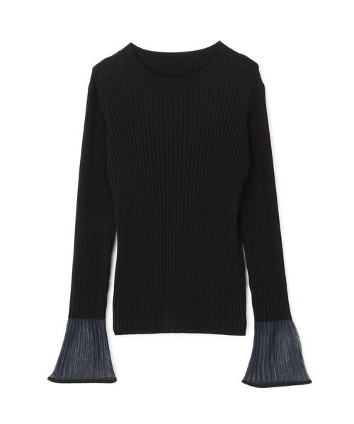 N.（N. Natural Beauty Basic）（エヌエヌナチュラルビューティーベーシック）の「◆シアーカフスニット（ニット/セーター・レディース・ブラック/グレー/ブルー/ホワイト・MEDIUM）」の20枚目の写真