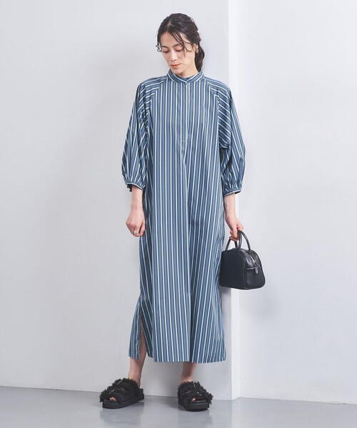 TICCA ストライプシャツワンピース TICCA｜ストライプロングシャツワンピース