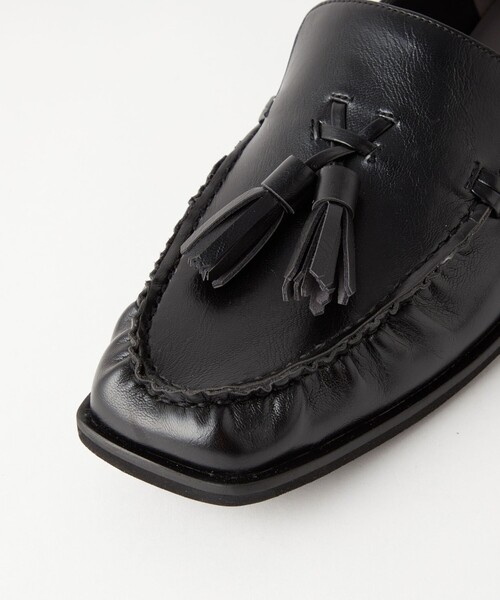 green label relaxing（グリーンレーベルリラクシング）の「スクエアタッセル フラットローファー / フラットシューズ -撥水-（ローファー・レディース・ダークブラウン/その他1/ブラック・23.5cm/23cm/24.5cm/24cm/25cm/22.5cm）」の15枚目の写真