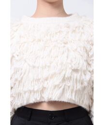 EMODA | バルキーフリンジクロップニット(ニット/セーター)