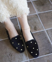 SESTO | ハート刺繍ローファーパンプス(ローファー)