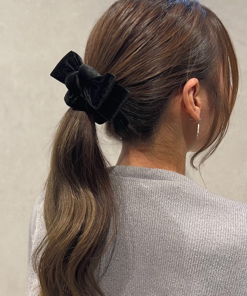 ベロアリボン❁確認用です ベロアリボン/シュシュ（シュシュ）｜Flowering（フラワーリング