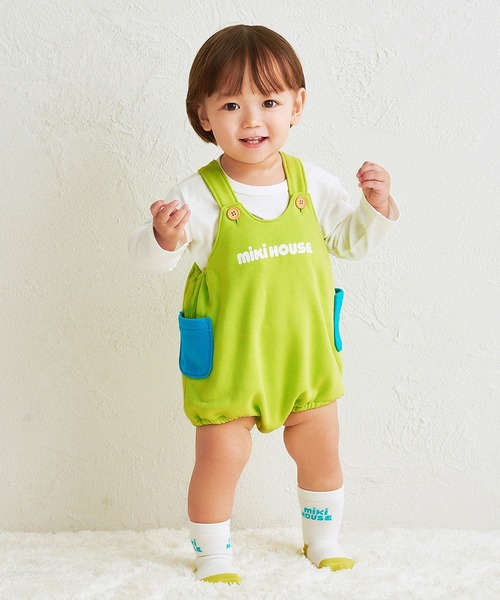 MIKI HOUSE（ミキハウス）の「【WEB限定】ロンパース（ロンパース・キッズ・ブルー/イエロー/ネイビー/コーラルピンク/ライトグリーン/グリーン/レッド/ホワイト・フリー(80-90cm)）」の22枚目の写真