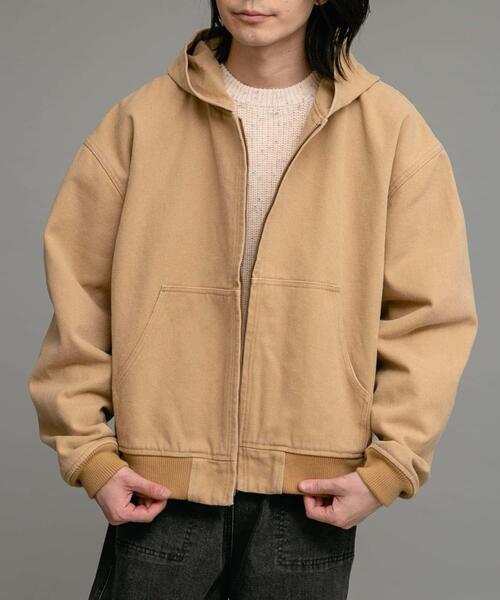 URBAN RESEARCH Sonny Label(アーバンリサーチサニーレーベル)の「ダックフーデッドショートブルゾン(ブルゾン・メンズ・ブラック/キャメル・MEDIUM/LARGE)」の2枚目の写真