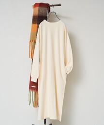 限定展開 USAコットン ビッグシルエット ロングスリーブ ワンピース