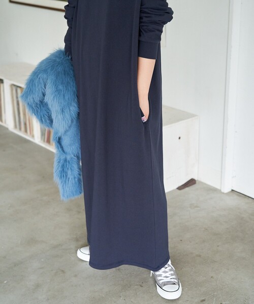 FREAK'S STORE(フリークスストア)の「限定展開 USAコットン ビッグシルエット ロングスリーブ ワンピース(ワンピース・レディース・ネイビー/ブラウン/レッド/グリーン/その他13/ブラック/オフホワイト/イエロー/ベージュ・SMALL/MEDIUM)」の16枚目の写真