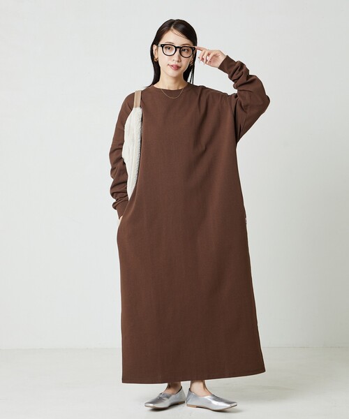 アメリカーナ ワンピース バックロゴ ビッグシルエット ストライプ フリーサイズ FREAK'S STORE（フリークスストア）の「限定展開 USAコットン