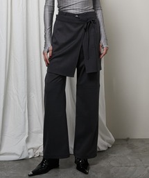 PRANK PROJECT | 【24WINTER PRE ORDER】ウーリーラップレイヤードパンツ/Wooly Wrap Layered Pants(その他パンツ)