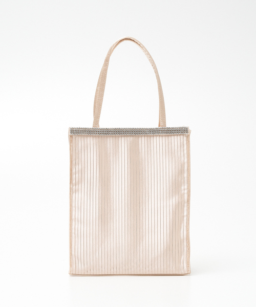 abahouse mavie（アバハウスマヴィ）の「プリーツパーティーサブバッグ/オケージョンバッグ/セミオケ（トートバッグ・レディース・ベージュ/ブラック・フリー）」の8枚目の写真