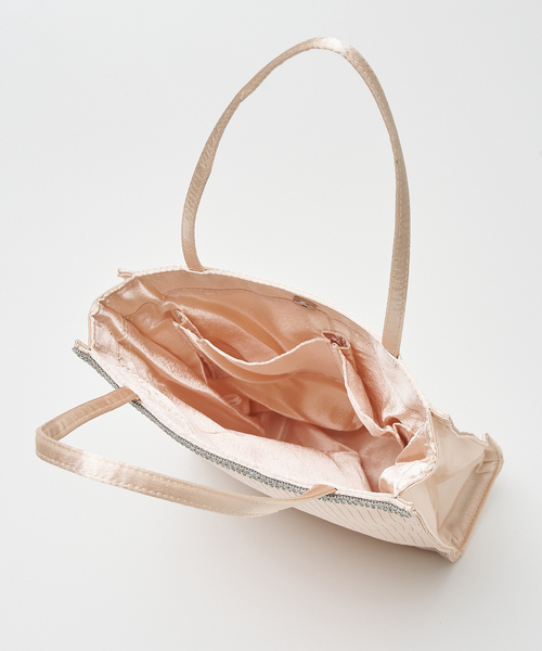 abahouse mavie（アバハウスマヴィ）の「プリーツパーティーサブバッグ/オケージョンバッグ/セミオケ（トートバッグ・レディース・ベージュ/ブラック・フリー）」の19枚目の写真