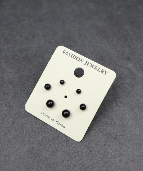 4INT.(フォイント)の「メタルボール3 サイズセット / サージカルステンレス316L (金属アレルギー対応)(ピアス(両耳用)・メンズ・B/A・FREE)」の3枚目の写真