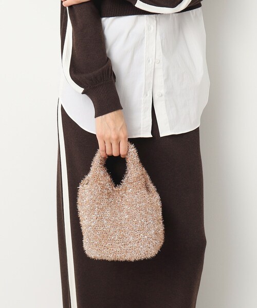 Dessin（デッサン）の「◆ラメニットミニショルダー（ショルダーバッグ・レディース・シルバー/ブロンズ・00）」の3枚目の写真