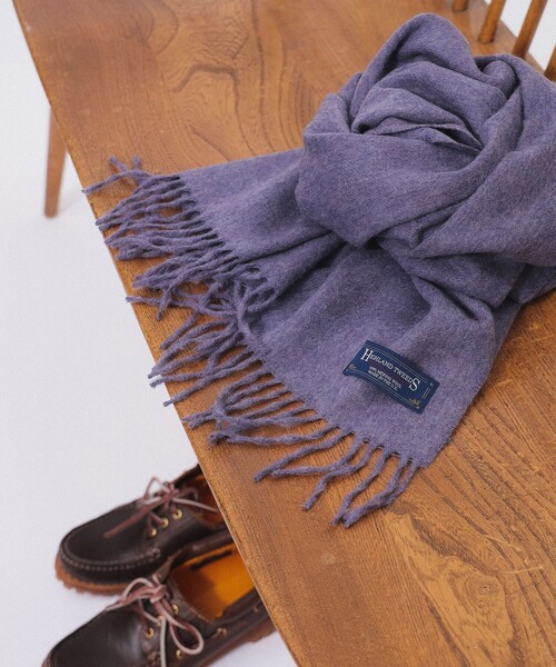 【セール】HIGHLAND TWEEDS / ソリッド ストール 大（マフラー）｜BEAMS BOY（ビームスボーイ）