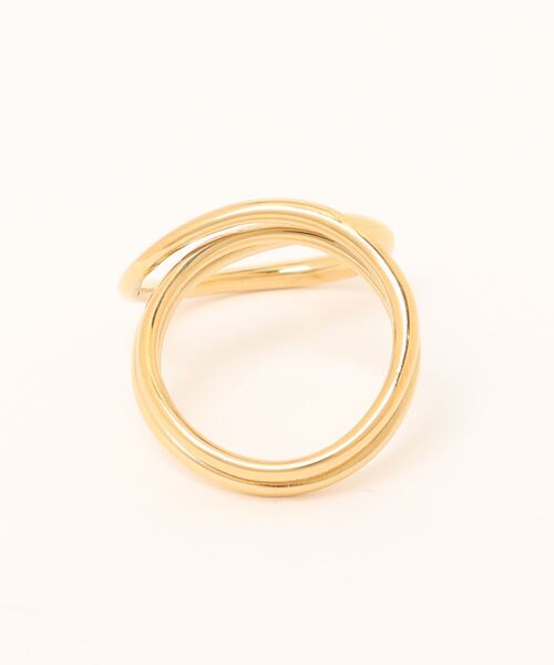 Settimissimo(セッティミッシモ)の「金属アレルギー対応ステンレスパイプニュアンスリング(リング・レディース・ゴールド・FREE)」の9枚目の写真