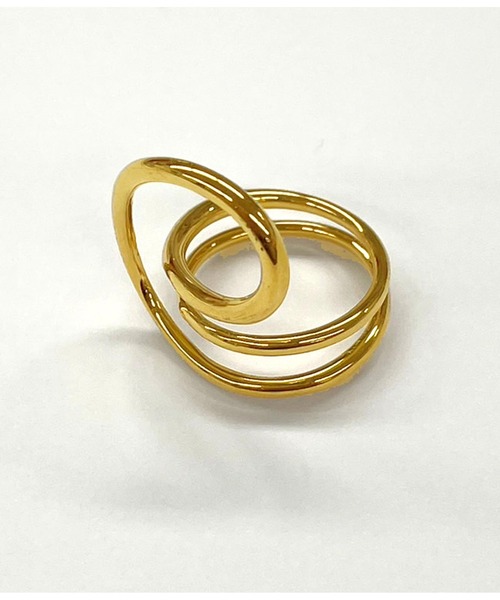 Settimissimo(セッティミッシモ)の「金属アレルギー対応ステンレスパイプニュアンスリング(リング・レディース・ゴールド・FREE)」の6枚目の写真