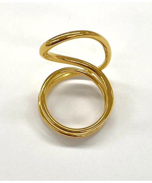 Settimissimo(セッティミッシモ)の「金属アレルギー対応ステンレスパイプニュアンスリング(リング・レディース・ゴールド・FREE)」の8枚目の写真