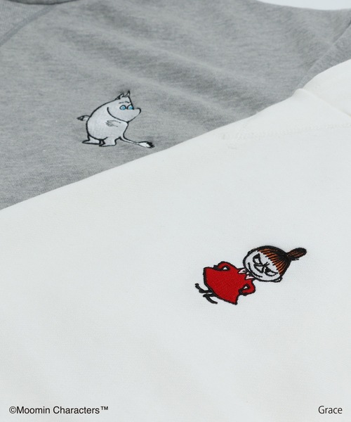 MOOMIN(ムーミン)の「MOOMIN / ムーミン 裏毛パーカー(パーカー・メンズ・ホワイト/杢グレー・S/M/L)」の11枚目の写真