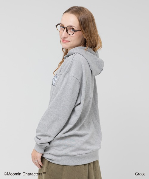 MOOMIN(ムーミン)の「MOOMIN / ムーミン 裏毛パーカー(パーカー・メンズ・ホワイト/杢グレー・S/M/L)」の15枚目の写真