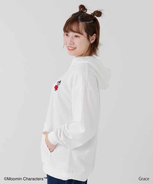 MOOMIN(ムーミン)の「MOOMIN / ムーミン 裏毛パーカー(パーカー・メンズ・ホワイト/杢グレー・S/M/L)」の18枚目の写真