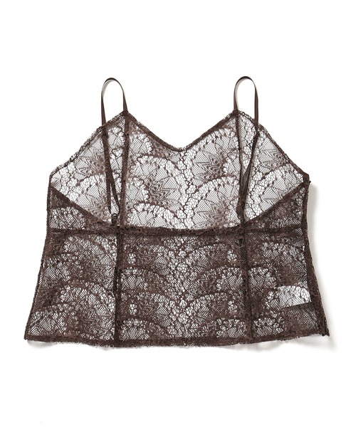 M TO R（ムウトアール）の「LACE PATCHWORK CAMISOLE（キャミソール・レディース・ブラック/ブラウン・38/40）」の13枚目の写真