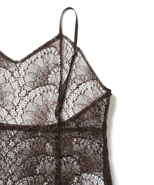 M TO R（ムウトアール）の「LACE PATCHWORK CAMISOLE（キャミソール・レディース・ブラック/ブラウン・38/40）」の17枚目の写真