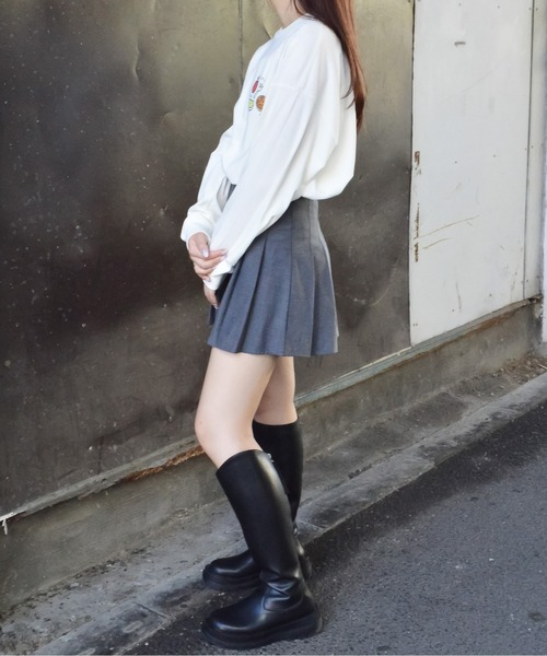 spiritoso(スピリトーゾ)の「【spiritoso】フルーツプリントTシャツ(CP)(Tシャツ/カットソー・レディース・サーモンピンク/オフホワイト・F)」の7枚目の写真
