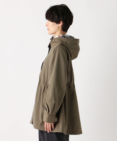 AfternoonTea アフタヌーンティー タータンチェック コート カーキ タータンチェック柄フード付きキルトロングコート/Afternoon Tea