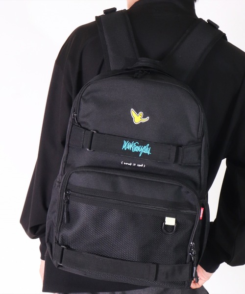 (DA)【(What it isNt) ART BY MARK GONZALES】メッシュデザイン スケートボード バックパック