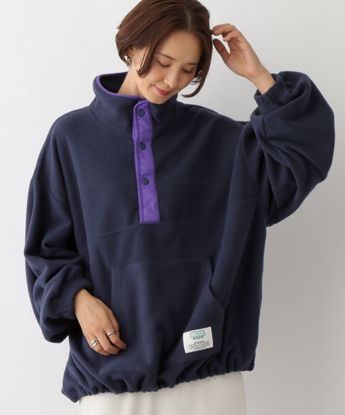 LEPSIM(レプシィム)の「【DISCUS/ディスカス】フリースプルオーバー 131532(Tシャツ/カットソー・レディース・ライトグリーン/アイボリー/グレー/ネイビー・FREE)」の4枚目の写真