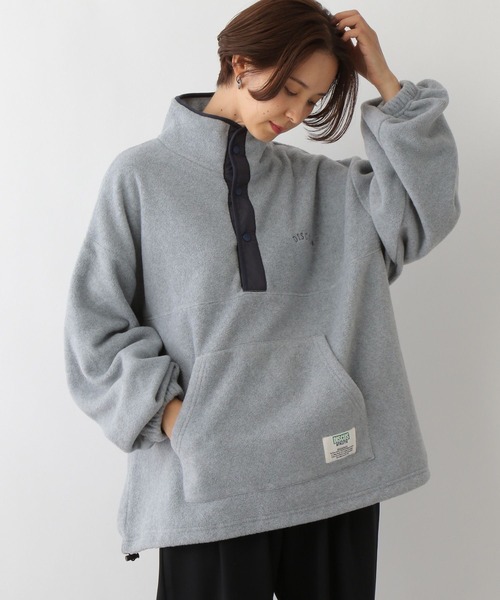 LEPSIM(レプシィム)の「【DISCUS/ディスカス】フリースプルオーバー 131532(Tシャツ/カットソー・レディース・ライトグリーン/アイボリー/グレー/ネイビー・FREE)」の7枚目の写真