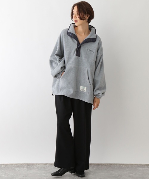 LEPSIM(レプシィム)の「【DISCUS/ディスカス】フリースプルオーバー 131532(Tシャツ/カットソー・レディース・ライトグリーン/アイボリー/グレー/ネイビー・FREE)」の8枚目の写真