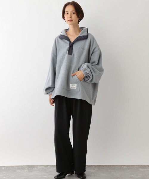 LEPSIM(レプシィム)の「【DISCUS/ディスカス】フリースプルオーバー 131532(Tシャツ/カットソー・レディース・ライトグリーン/アイボリー/グレー/ネイビー・FREE)」の9枚目の写真