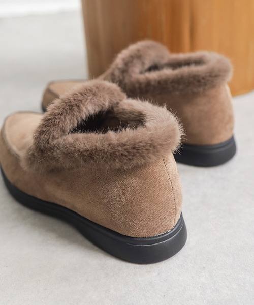 SESTO（セスト）の「1.2㎝シークレットソールあったかボアスリッポンスニーカー（スリッポン・レディース・ベージュ/グレー/ブラック・S/M/L/LL/3L）」の15枚目の写真