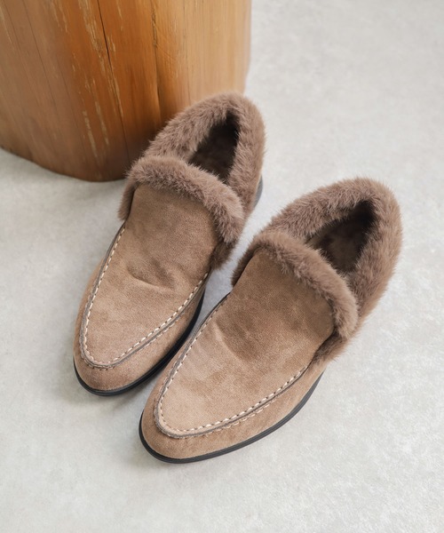 SESTO（セスト）の「1.2㎝シークレットソールあったかボアスリッポンスニーカー（スリッポン・レディース・ベージュ/グレー/ブラック・S/M/L/LL/3L）」の16枚目の写真