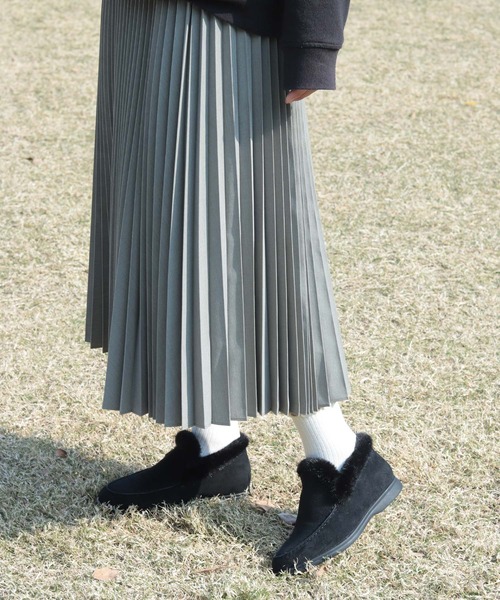 SESTO（セスト）の「1.2㎝シークレットソールあったかボアスリッポンスニーカー（スリッポン・レディース・ベージュ/グレー/ブラック・S/M/L/LL/3L）」の20枚目の写真